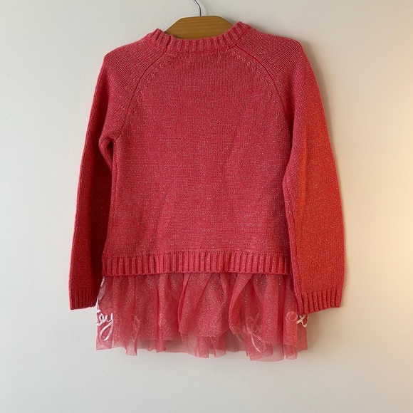 Betsey Johnson Pink Sweater with Lip Design - Picture 3 of 4